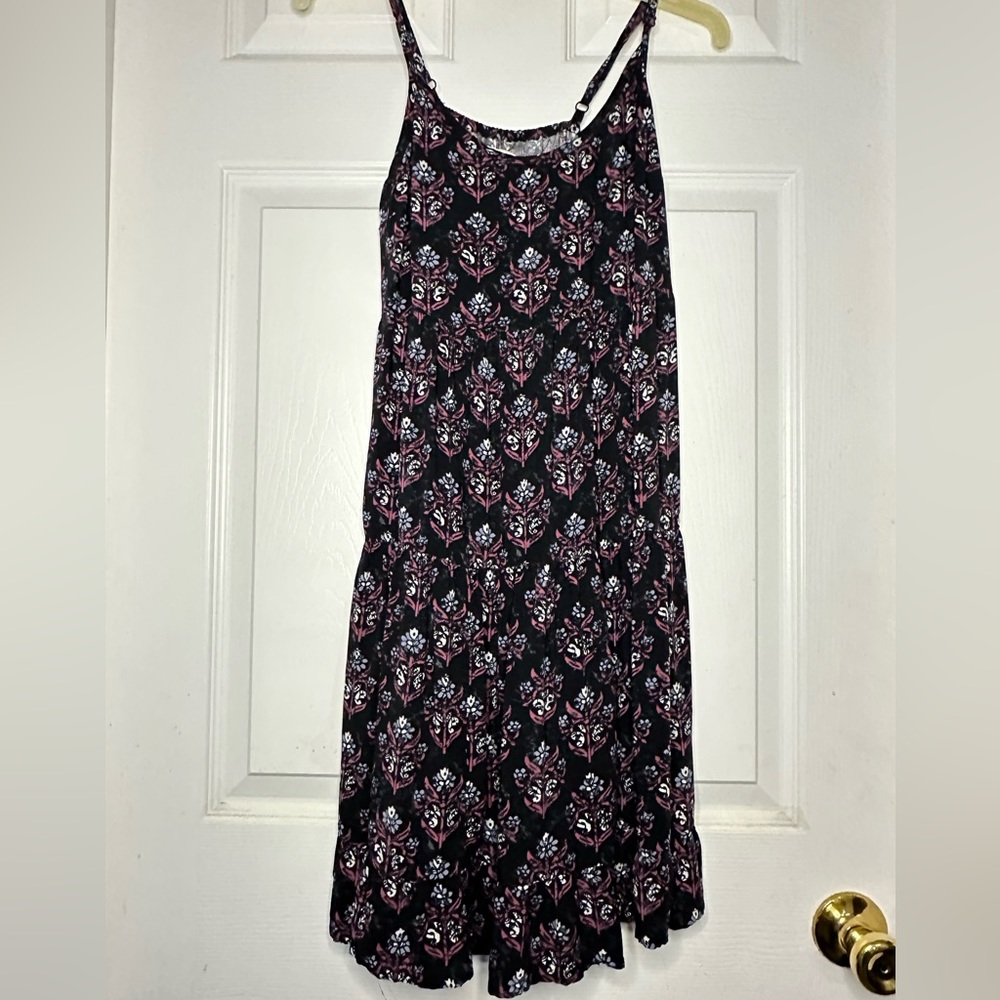 XS Mossimo Strapless Print Baby Doll Dress